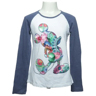 Lange mouwen shirt (Wit, Blauw, Meerkleurig) van Desigual Disney Katoen, Polyester
