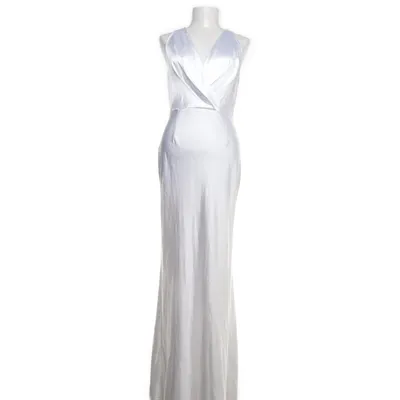 Aftenkjole (Hvid) fra Boohoo Elastan, Polyester