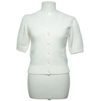 Cardigan (White) from Gina Tricot Acrylic, Recycled polyester, Wool