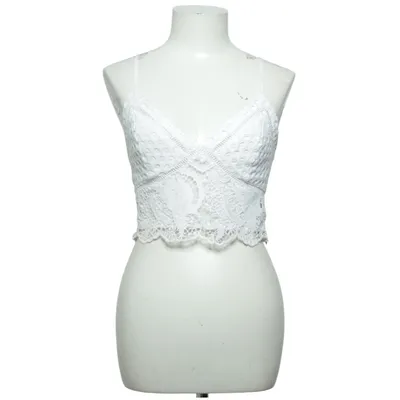 Crop top (Vit) från Abercrombie & Fitch Elastan, Polyester