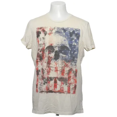 T-shirt (Beige, Multicolored) from Discrete Cotton