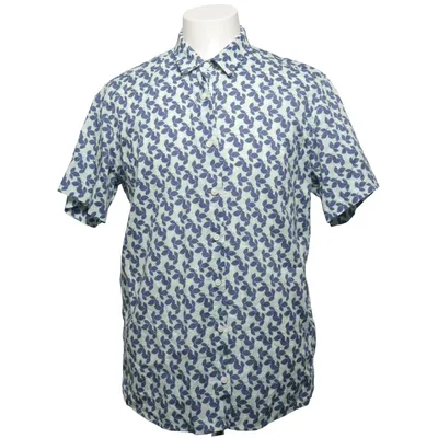 Korte mouwen shirt (Blauw, Groen, Wit) van Makia Katoen, Elastaan