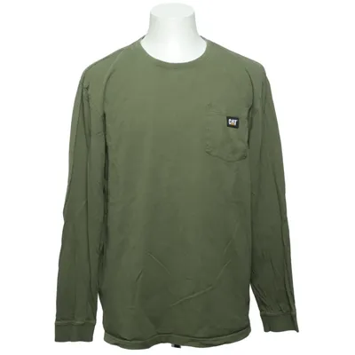 T-shirt à manches longues (Vert) de Caterpillar Coton