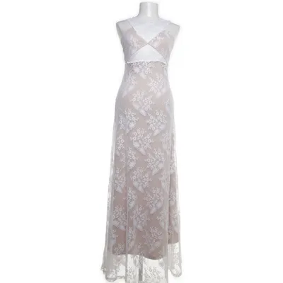 Evening gown (White, Beige) from MW Make Way Nylon, Polyester