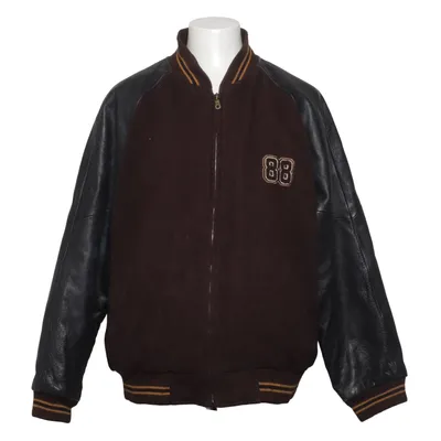 Collegejacka (Svart, Brun) från Arizona Jean Co Akryl, Skinn, Nylon, Polyester, Ull