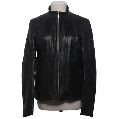 Veste en cuir (Noir) de Zeda Coton, Cuir, Polyester