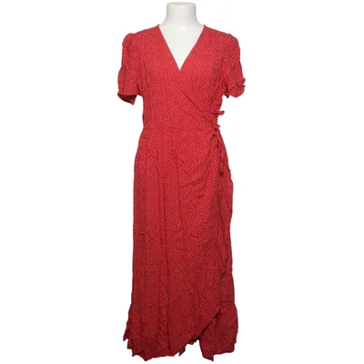 Omlottklänning (Röd, Vit) från Happy Holly Viskos