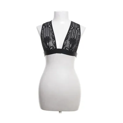 Crop top (Zwart) van Etam Katoen, Viscose