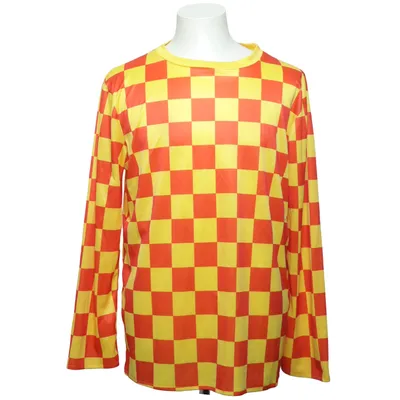 Langærmet t-shirt (Gul, Rød) fra Orion Costumes Polyester