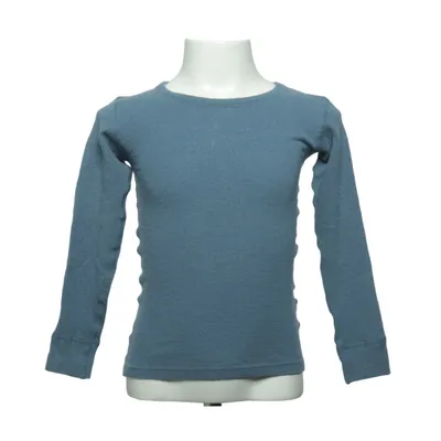 Long sleeve T-shirt (Blue) from Duns Merino wool