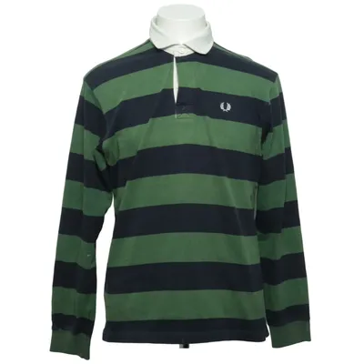 Maillot de rugby (Vert, Bleu) de Fred Perry Coton
