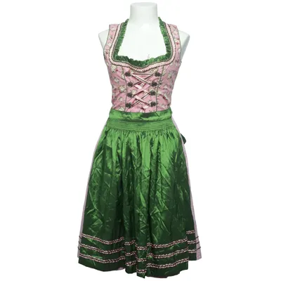 Dirndl (Green, Pink, Multicolored) from Fuchs Trachtenmoden Cotton, Polyester
