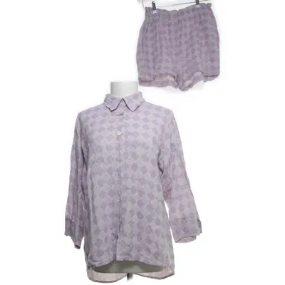 Set (Lila, Wit) van Corner Katoen, Polyester, Viscose