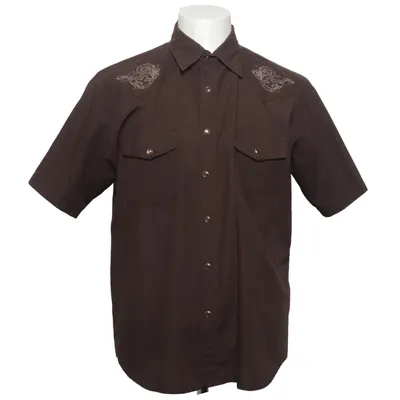Korte mouwen shirt (Bruin) van Rock Steady Katoen, Polyester
