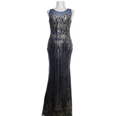 Evening gown (Blue, Multicolored) from Eva & Lola Polyester