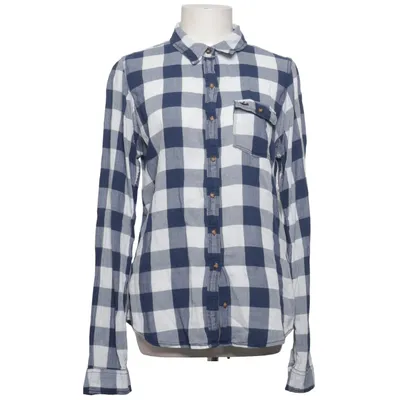 Flannel shirt (Blue, White) from Abercrombie & Fitch Cotton, Elastane