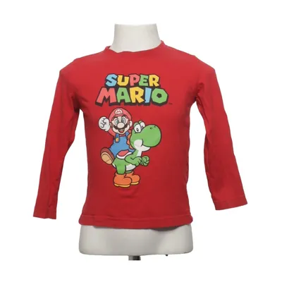 Langærmet t-shirt (Rød) fra Super Mario Bomuld