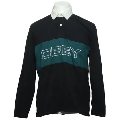 Maillot de rugby (Noir, Vert, Blanc) de Obey Coton