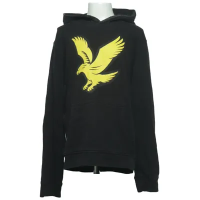 Hættetrøje (Sort, Gul) fra Lyle & Scott Junior Bomuld, Polyester