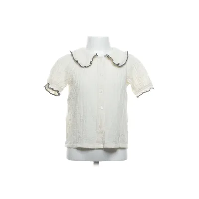 Kortärmad skjorta (Vit, Svart) från H&M Elastan, Polyester, Viskos