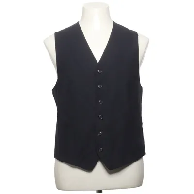 Kostuumgilet (Zwart) van Larusso Elastaan, Viscose, Wol
