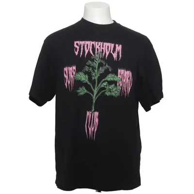 T-shirt (Zwart, Meerkleurig) van Stockholm (Surfboard) Club Organisch katoen