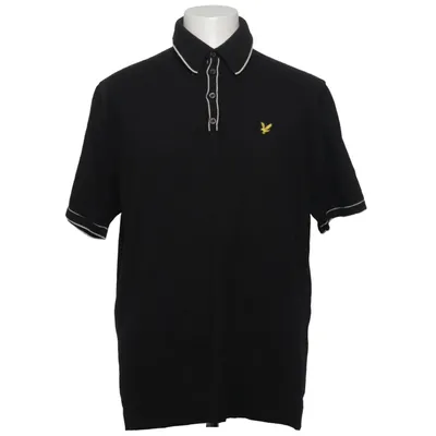 Polo (Noir) de Lyle & Scott Coton, Laine de mouton