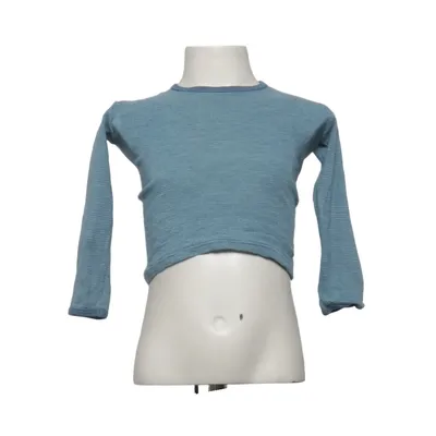 T-shirt à manches longues (Bleu) de Nøstebarn Soie, Laine