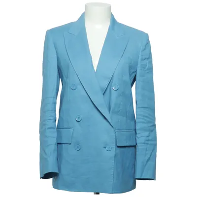 Blazer (Blue) from Weekend MaxMara Cotton, Elastane, Linen, Polyester