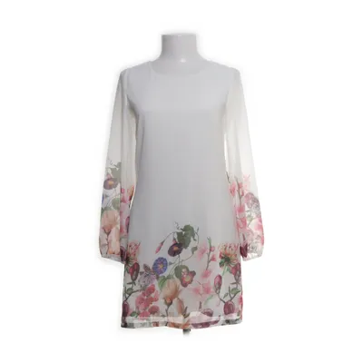 Klänning (Vit, Flerfärgad) från Yumi Elastan, Polyester