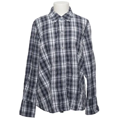 Flanellen overhemd (Blauw, Wit, Zwart) van Gerry Weber Edition Katoen, Elastaan, Polyamide, Polyester