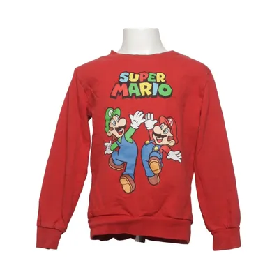 Collegetröja (Röd, Flerfärgad) från Super Mario Bomull