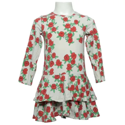 Robe (Beige, Rouge, Vert) de Mini Rodini Élasthane, Coton biologique