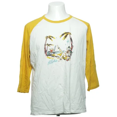 Baseball T-shirt (Yellow, White, Multicolored) from Collectif London Cotton