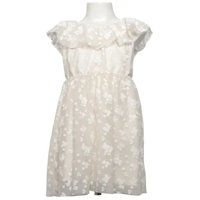 Dress (Beige, White) from H&M Polyester