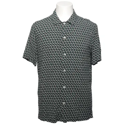 Korte mouwen shirt (Groen, Zwart, Meerkleurig) van Mango Viscose
