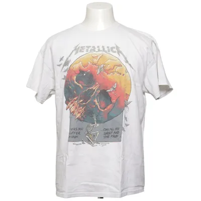 T-shirt (Vit, Flerfärgad) från Gildan Bomull