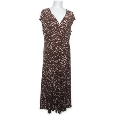 Långklänning (Brun, Vit) från Jones New York Elastan, Polyester