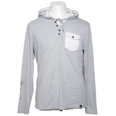 Hoodie (Gray, White) from Your Turn Cotton, Polyester