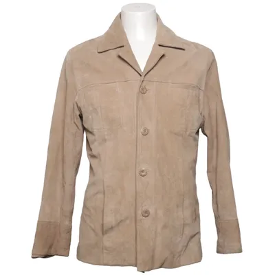 Läderjacka (Beige) från Molltan Skinn, Polyester