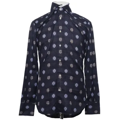 Shirt (Blauw, Wit) van Circle of Gentlemen Katoen