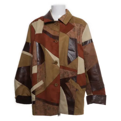 Veste (Marron, Beige, Multicolore) Faux cuir