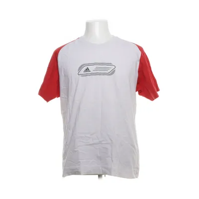 T-shirt (Red, White) from Adidas Cotton, Elastane