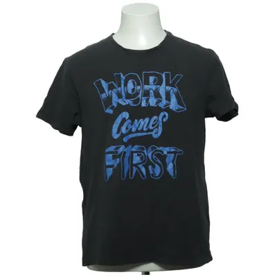 T-shirt (Grijs, Blauw) van Engelbert Strauss Katoen, Elastaan