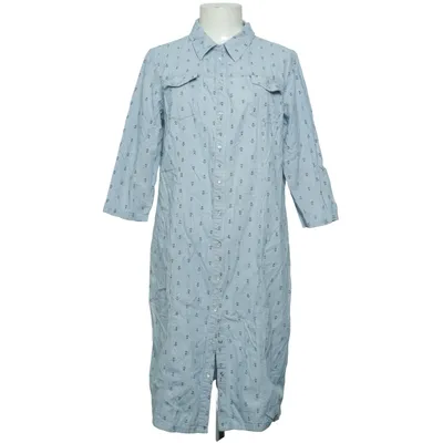 Shirt dress (Blue, White) from Fiora Blue Cotton