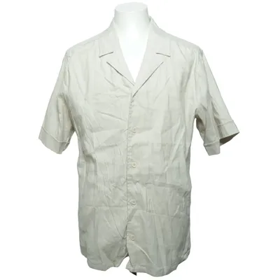 Short sleeve shirt (Beige) from Magasin Du Nord Elastane, Linen, Organic cotton