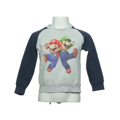 Sweatshirt (Gray, Blue, Multicolored) from Super Mario Cotton, Polyester
