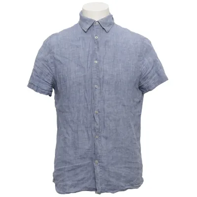 Short sleeve shirt (Blue) from Bläck Linen