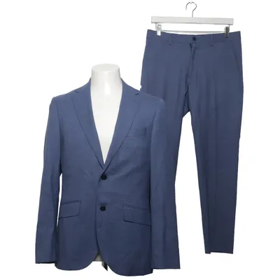 Jakkesæt (Blå) fra Riley Elastan, Polyester, Viscose, Uld