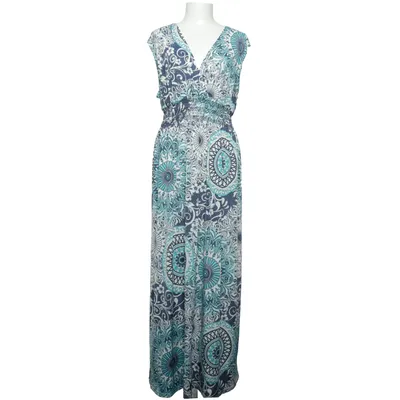 Maxikleid (Blau, Weiß) von Leana Mode Polyester